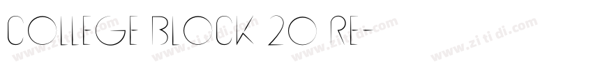College Block 20 Re字体转换